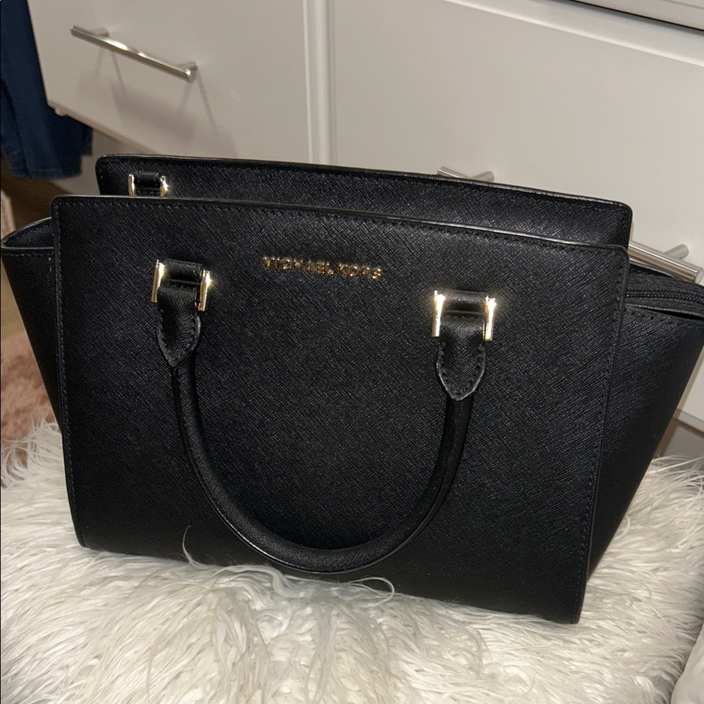 Michael Kors Black Satchel Bag